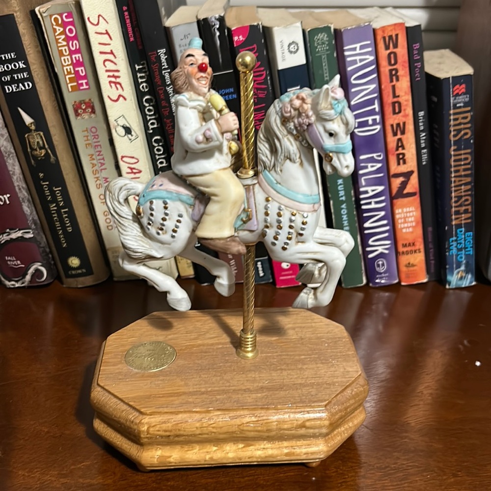 Vintage Carousel porcelain clown